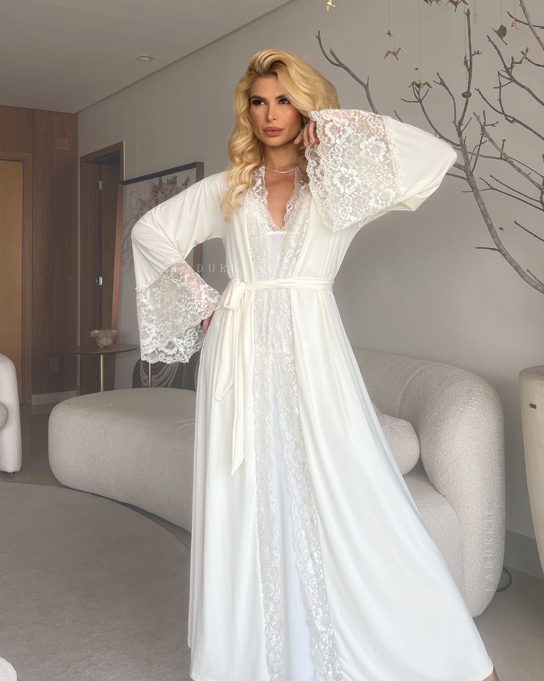 Conjunto J’adore Camisola Longa, Robe e Calcinha