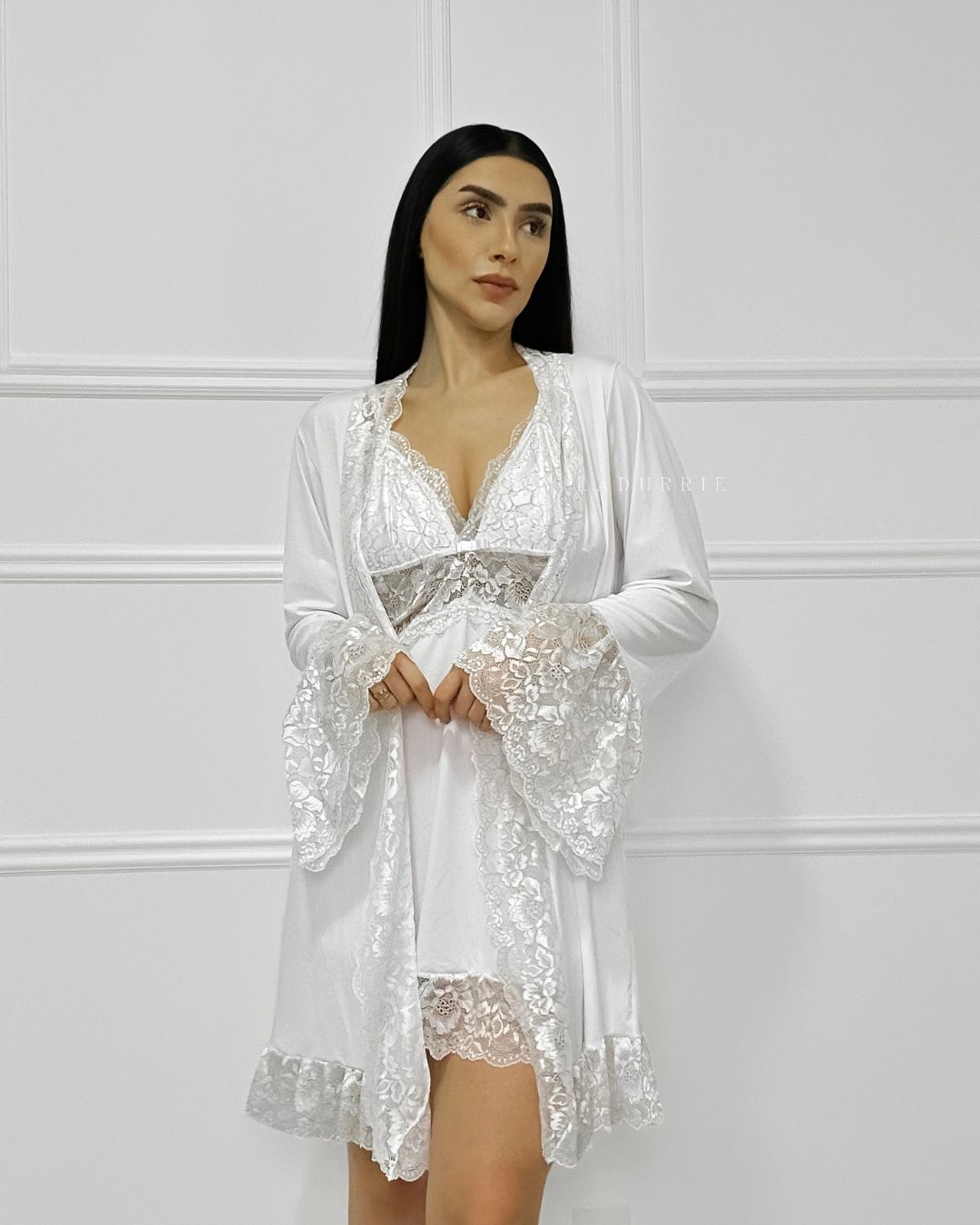 Conjunto La.Marquise D’Or Camisola, Robe e Calcinha