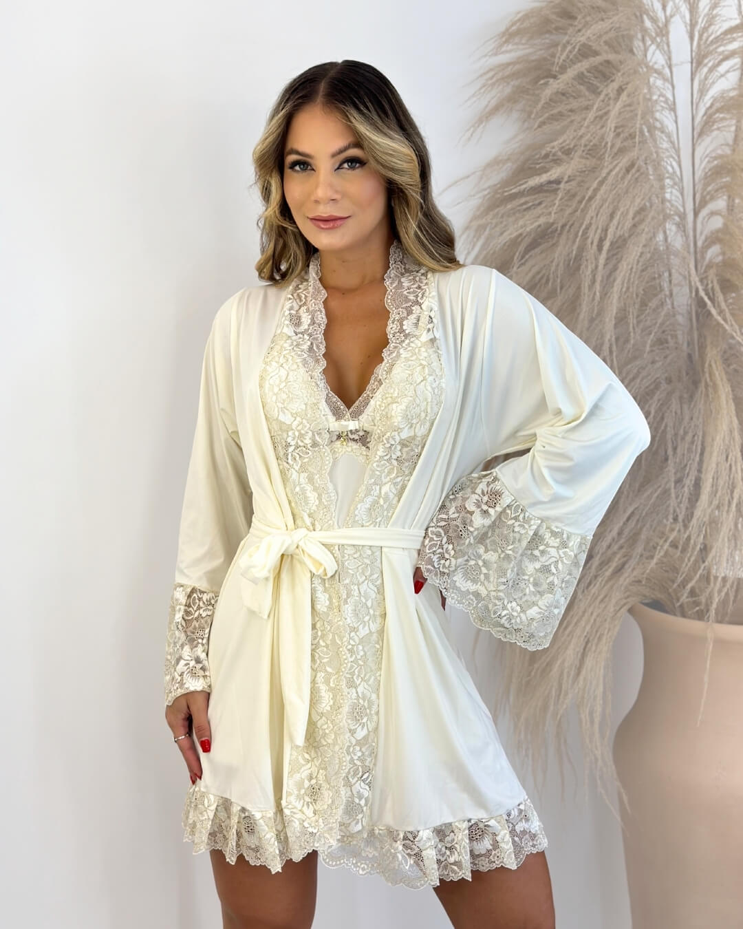 Conjunto J’adore Camisola, Robe e Calcinha