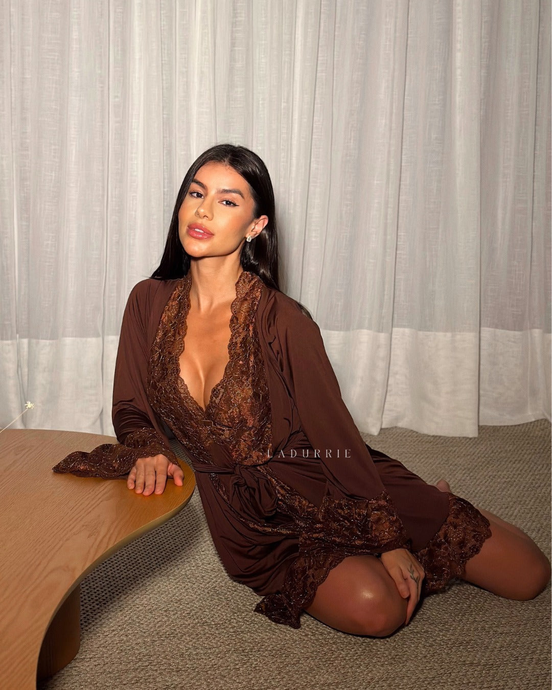 Conjunto Noix Royale - Camisola + Robe e Calcinha