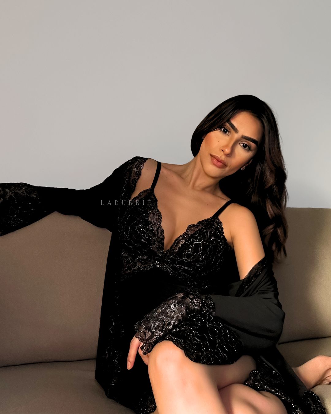 Conjunto Paco Rabanne - Camisola + Robe e Calcinha