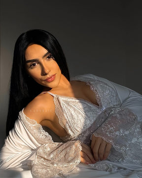 Conjunto La.Marquise D’Or Camisola, Robe e Calcinha